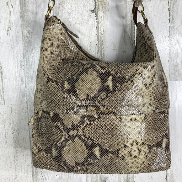 Cynthia Rowley Womens Brown Tan Shoulder Bag OS - Picture 4 of 8